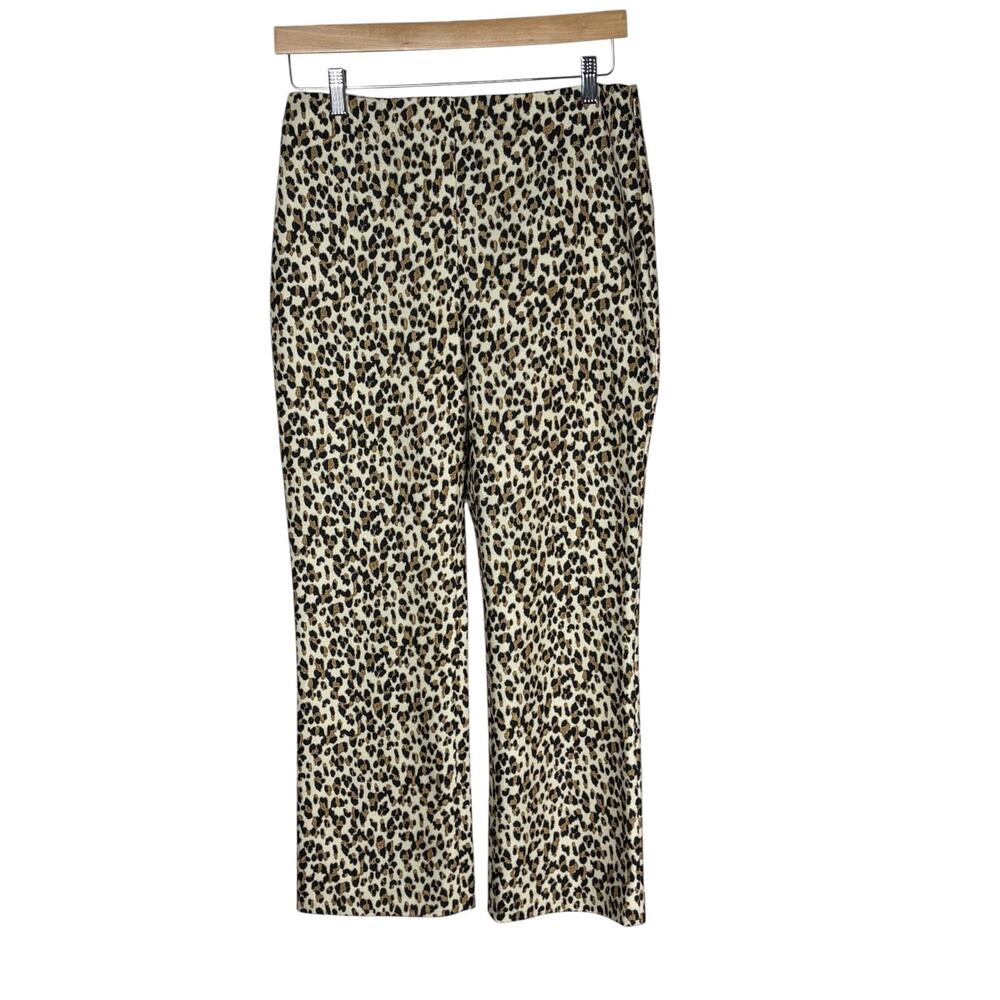 Tuckernuck Leopard Print Velour Cropped Pants Size L